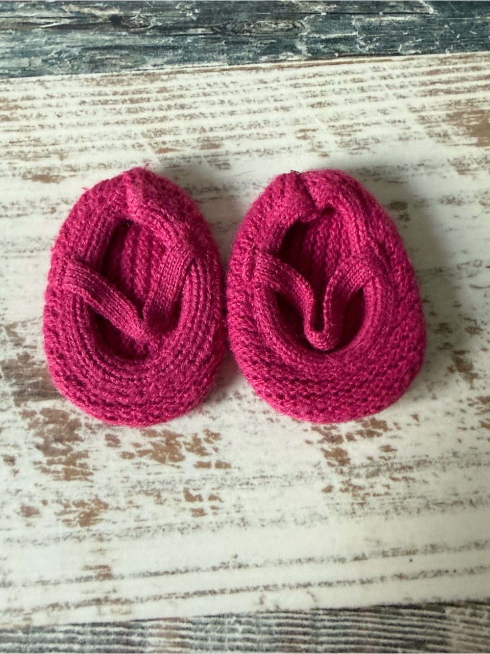 American Girl BITTY BABY Doll ROSY POSY Outfit - 15” Doll SHOES Slippers Only